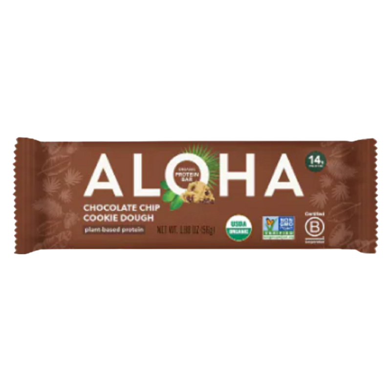Aloha Chocolate Chip Cookie Dough Protein Bar 1.98oz