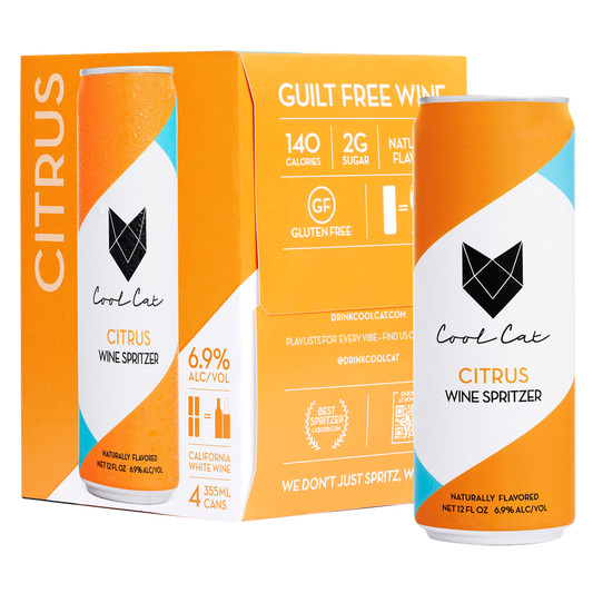 Cool Cat Citrus Wine Spritzer 4pk 355ml Can 6.9 ABV