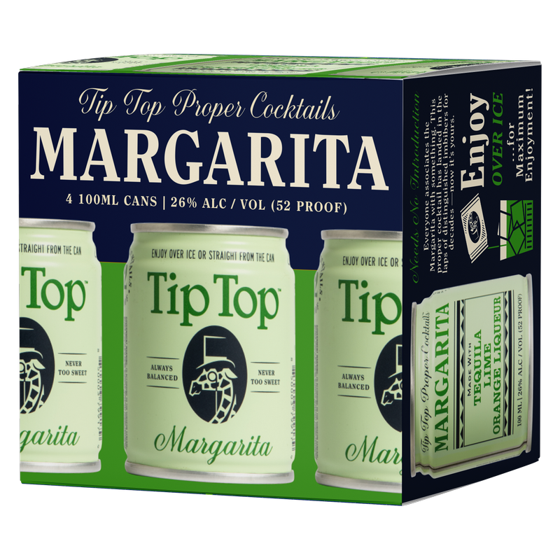 Tip Top Proper Margarita 4pk 100ml Can