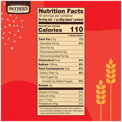 Snyder's Sourdough Hard Pretzels, 16oz