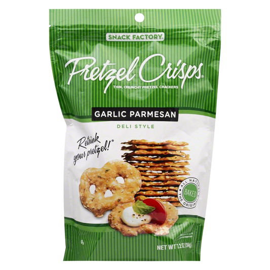 Pretzel Crisps Garlic Parmesan 7.2oz