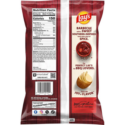 Lay's Southern Sweet Heat Barbeque Potato Chips 7.75oz