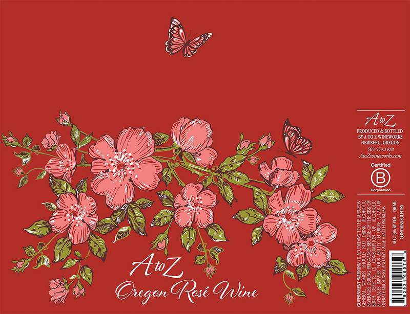 A to Z Wineworks Oregon Rosé Wine, 750 mL Bottle