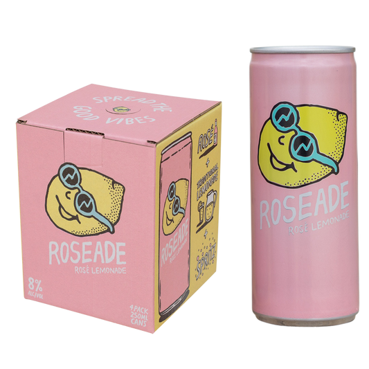 Roseade Rose Lemonade 4pk 250ml Can 8.0% ABV