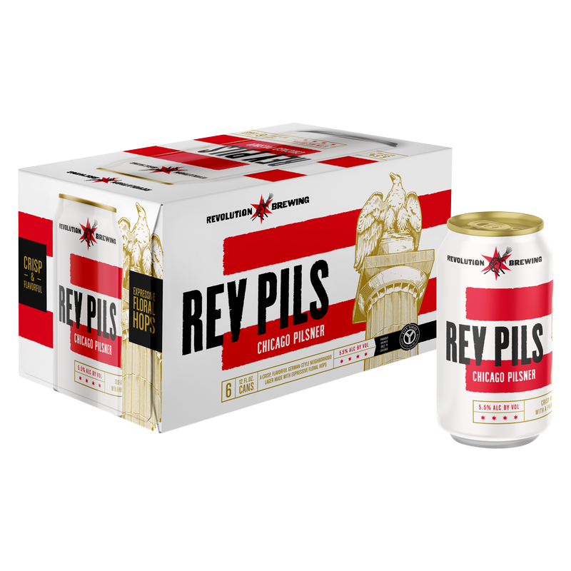 Revolution Pils 6pk 12oz Can 5.5% ABV