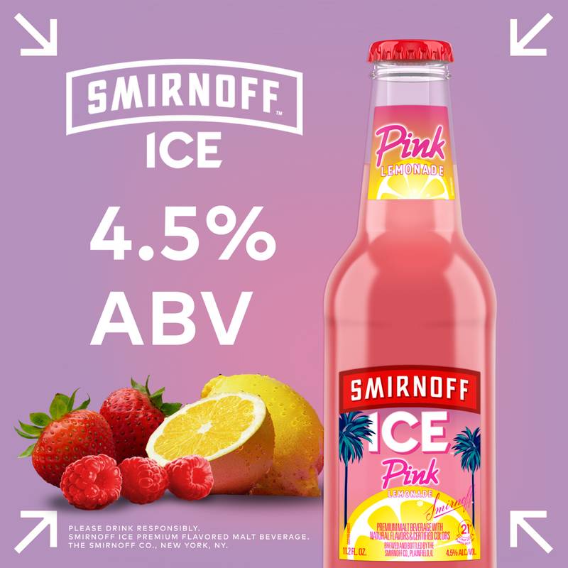 Smirnoff Ice Pink Lemonade 6pk 11.2oz Btl