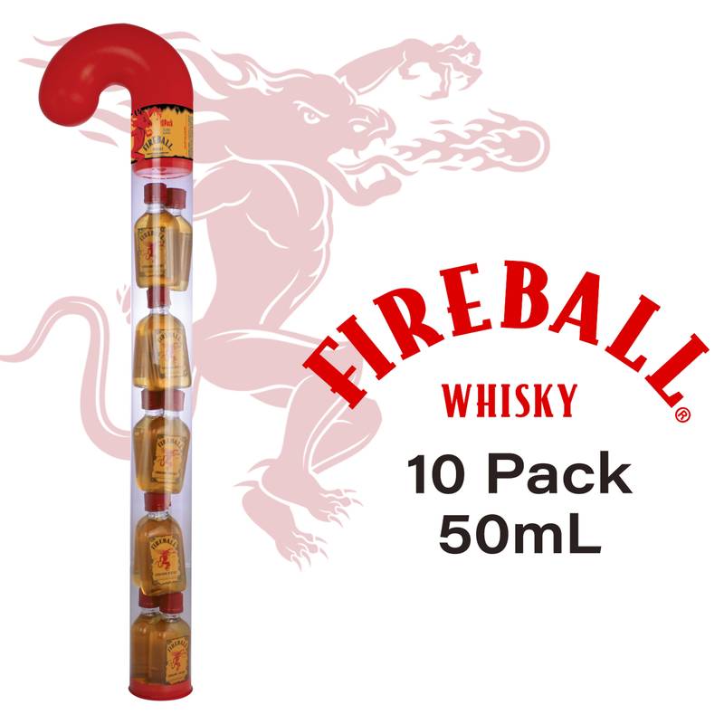 Fireball Candy Cane 10pk 50ml (66 Proof)