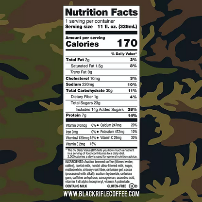 Black Rifle Coffee Espresso with Cream 11oz Can