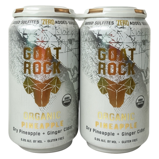 Goat Rock Organic Pineapple Ginger Cider 4pk 12oz