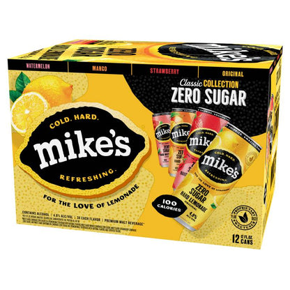 Mike's Hard Zero Sugar 12pk 12oz Variety Pack Can 4.8% ABV