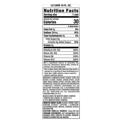 Monster Lo Carb 4pk