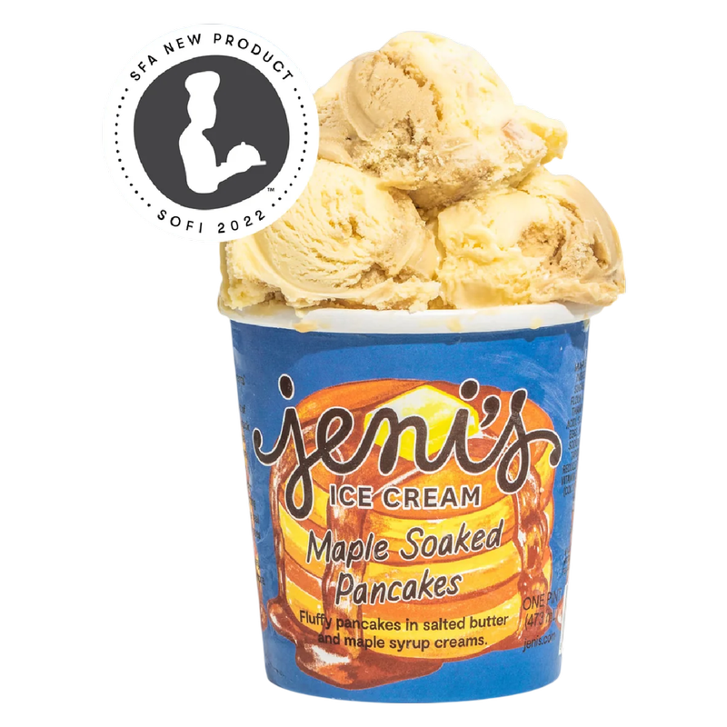Jeni's Maple Soaked Pancakes Ice Cream Pint