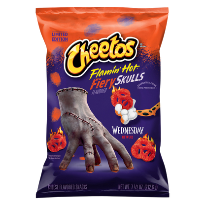 Cheetos Flamin' Hot Fiery Skulls Flavored 7.5oz