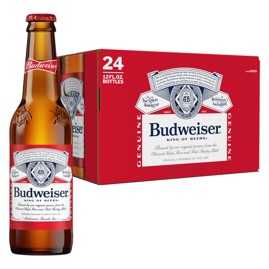 Budweiser 24pk 12oz Btl 5.0% ABV