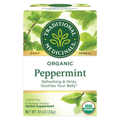Traditional Medicinals Organic Peppermint Tea 16ct Box