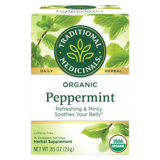 Traditional Medicinals Organic Peppermint Tea 16ct Box