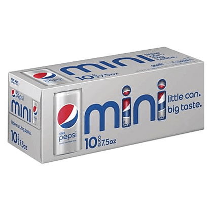 Diet Pepsi 10pk 7.5oz Mini Can