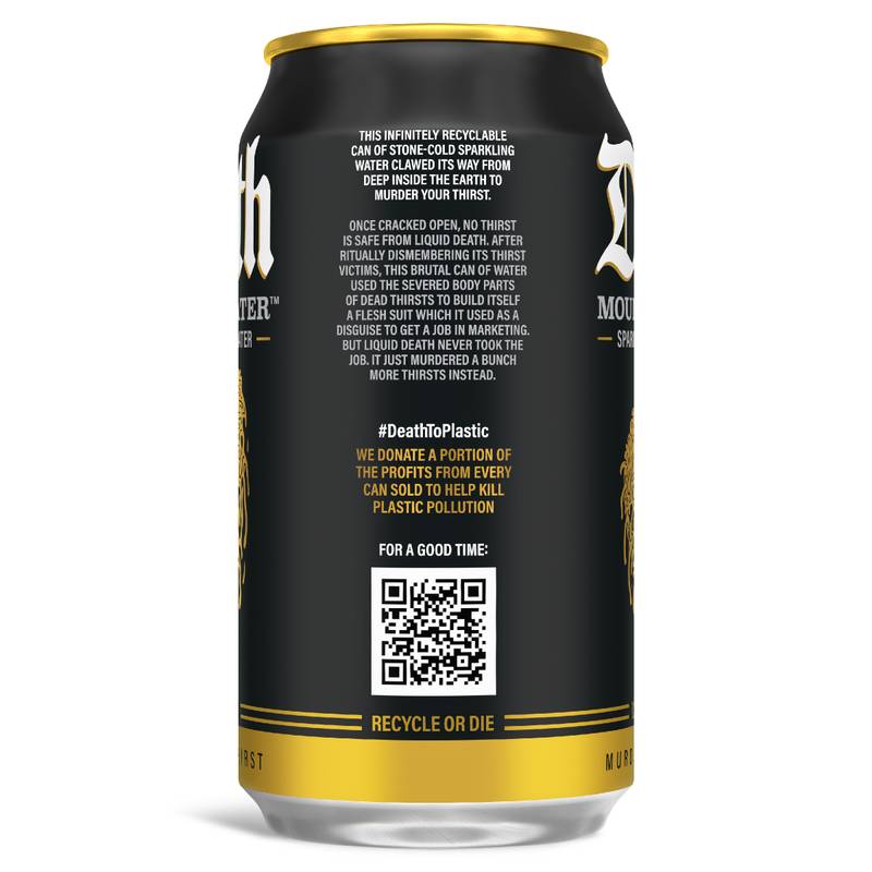 Liquid Death Sparkling Mountain Water 6pk 12oz Can