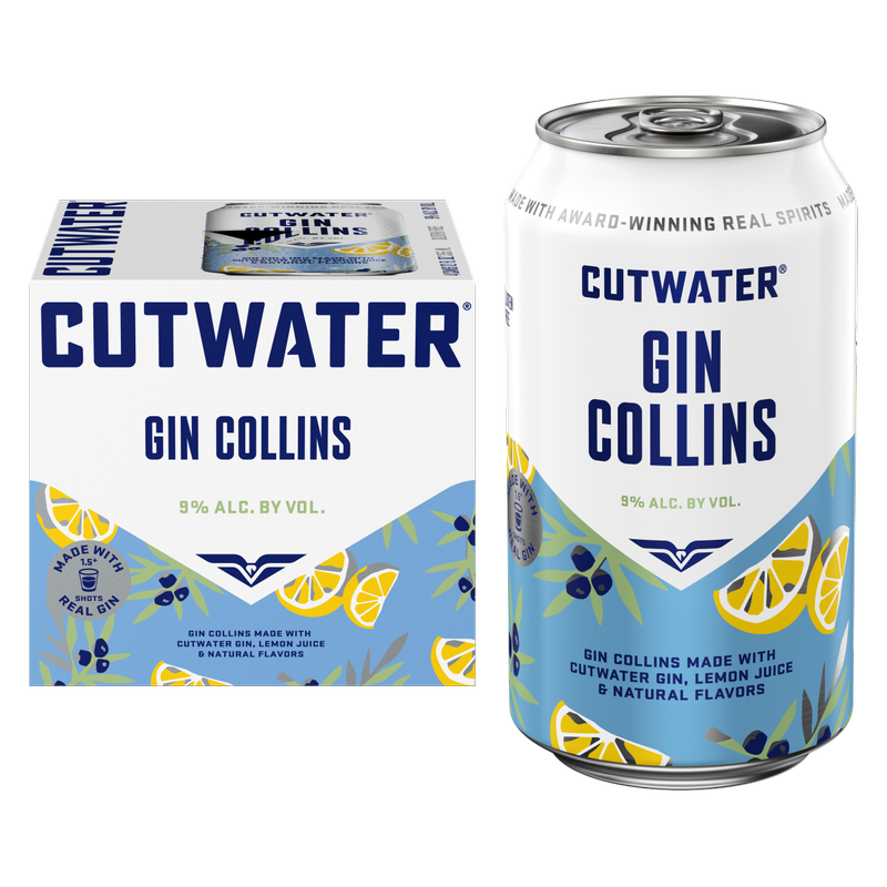 Cutwater RTD Gin Collins 4pk 12oz Can 9% ABV