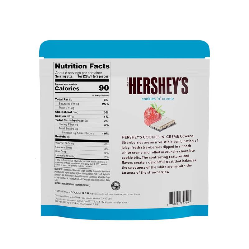 Hershey's Frozen Cookies 'N' Cream Strawberries 8oz