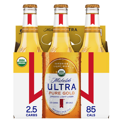 Michelob Ultra Pure Gold 6pk 12oz Btl 4.2% ABV