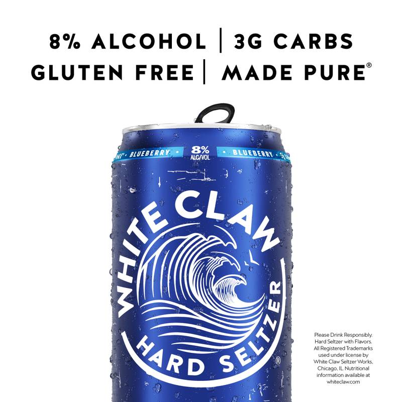 White Claw Surge Blueberry Single 19.2oz Can 8.0% ABV