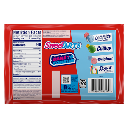 SweeTARTS Summer Ropes,  3.5oz
