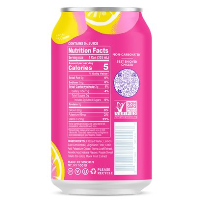 Swoon Zero Sugar Pink Lemonade 12oz Can