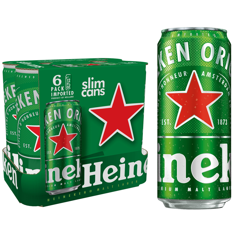 Heineken 6pk 12oz Can 5.0% ABV