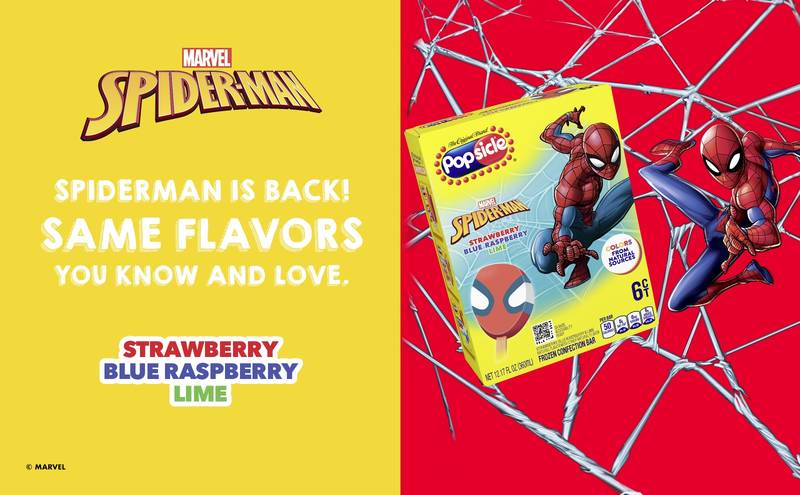 Popsicle Spider-Man Frozen Bars 6ct