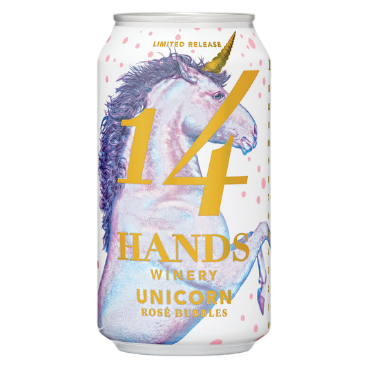 14 Hands Rose Bubbles Unicorn Can 355ml