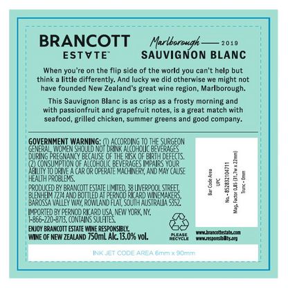 Brancott Estate Sauvignon Blanc 750ml