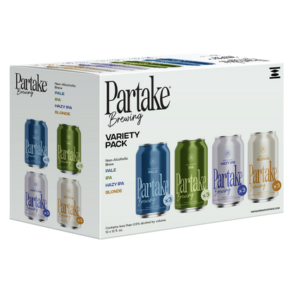 Partake Brewing Variety Pack Non-Alcoholic 12pk 12oz Can 0.5% ABV