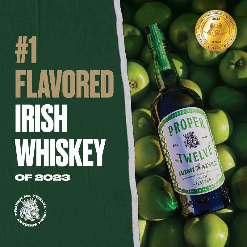 Proper No. Twelve Irish Apple Flavored Whiskey 50ml (70 Proof)