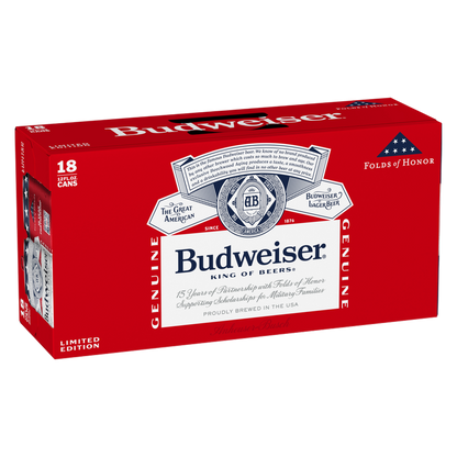 Budweiser 18pk 12oz Can 5.0% ABV