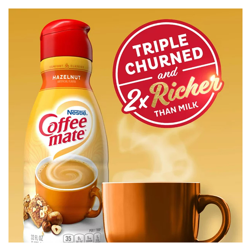 Coffee Mate Hazelnut Creamer 32oz Btl