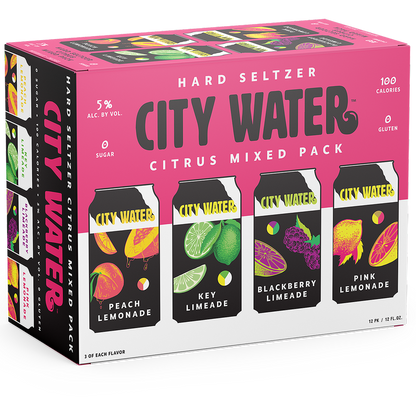 City Water Citrus Mix 12pk 12oz Can 5% ABV