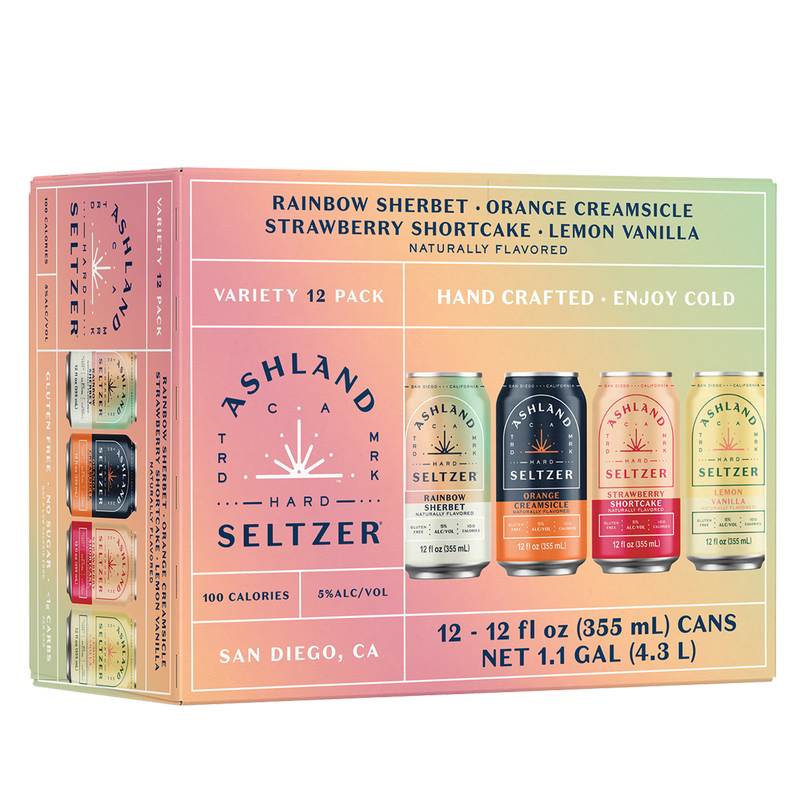 Ashland Hard Seltzer Ice Cream Variety 12pk 12oz Can 5.0% ABV
