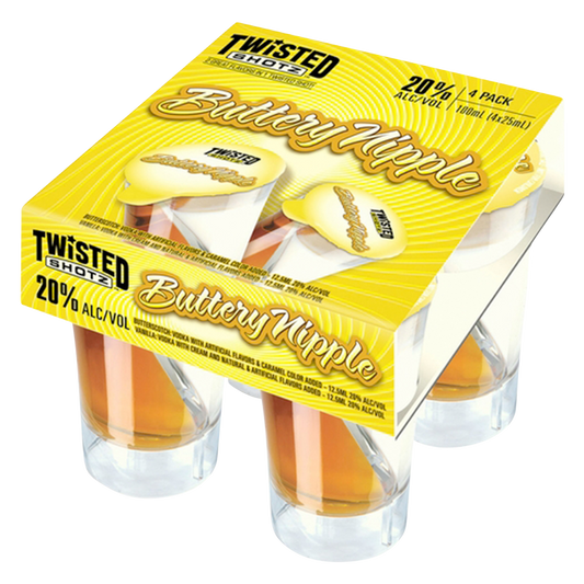 Twisted Shotz Buttery Nipple 4pk 25ml