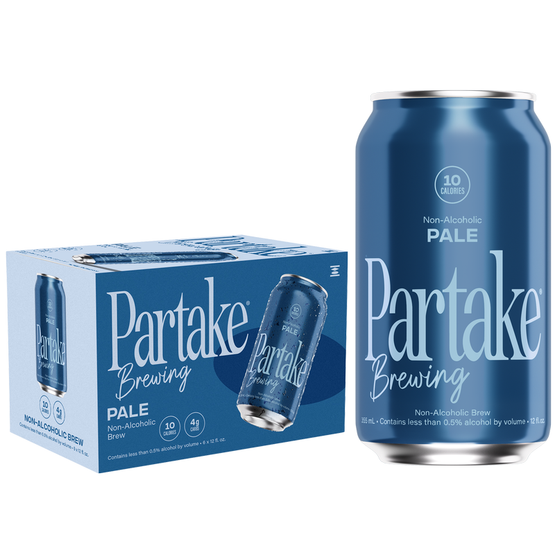 Partake Brewing Pale Ale Non-Alcoholic 6pk 12oz Can 0.5% ABV