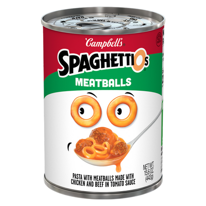 SpaghettiOs® Canned Pasta with Meatballs, 15.6 oz Can