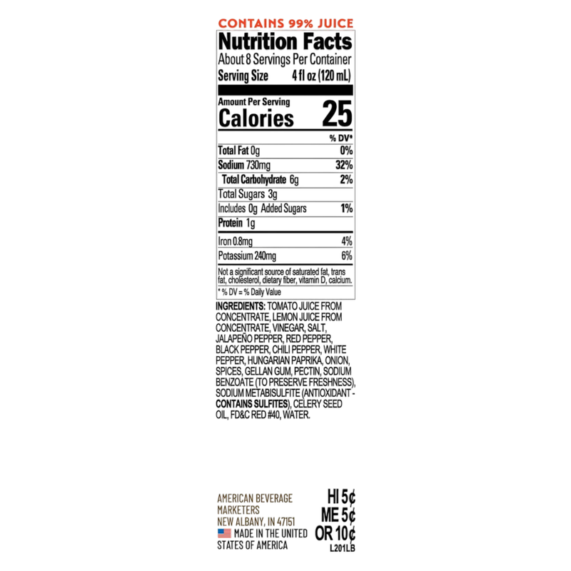 5 Pepper Bloody Mary Mixer 33.8 oz