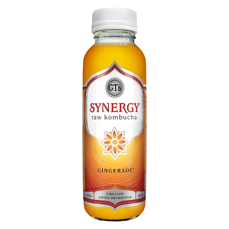 GT's SYNERGY Gingerade Kombucha 10oz Bottle