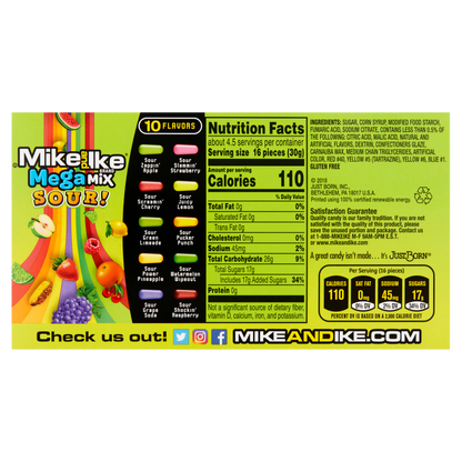 Mike & Ike Mega Mix Sour 5oz
