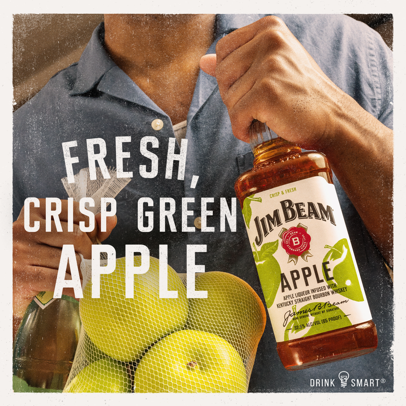 Jim Beam Apple Liqueur with Kentucky Straight Bourbon Whiskey 375ml PET
