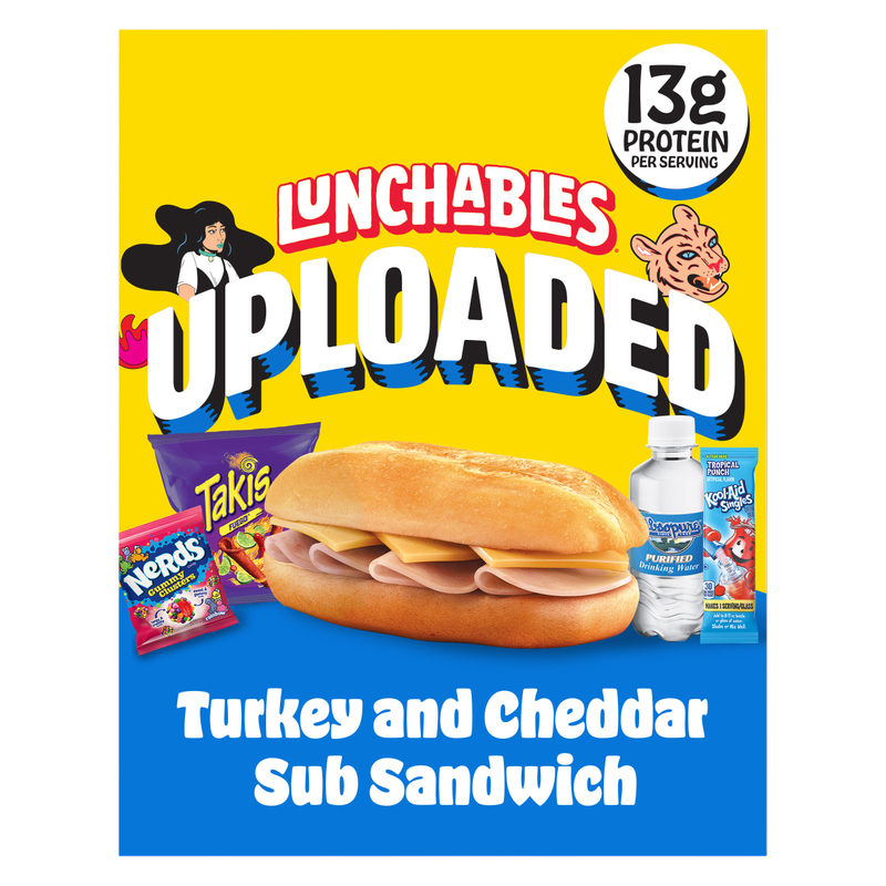 Lunchables Uploaded Turkey and Cheddar Sub Sandwich - 15oz
