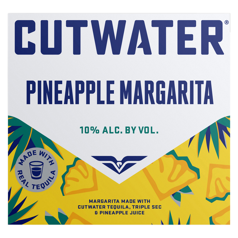 Cutwater Pineapple Margarita 4pk 12oz Can 10% ABV