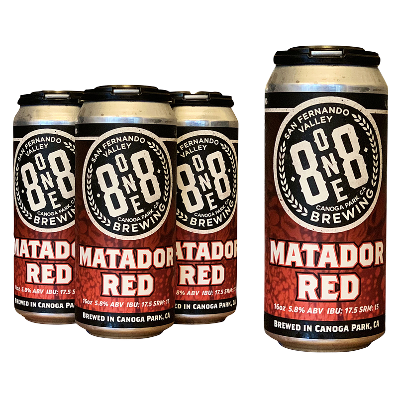 8One8 Brewing Matador Red Ale 4pk 16oz
