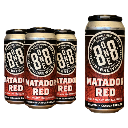 8One8 Brewing Matador Red Ale 4pk 16oz