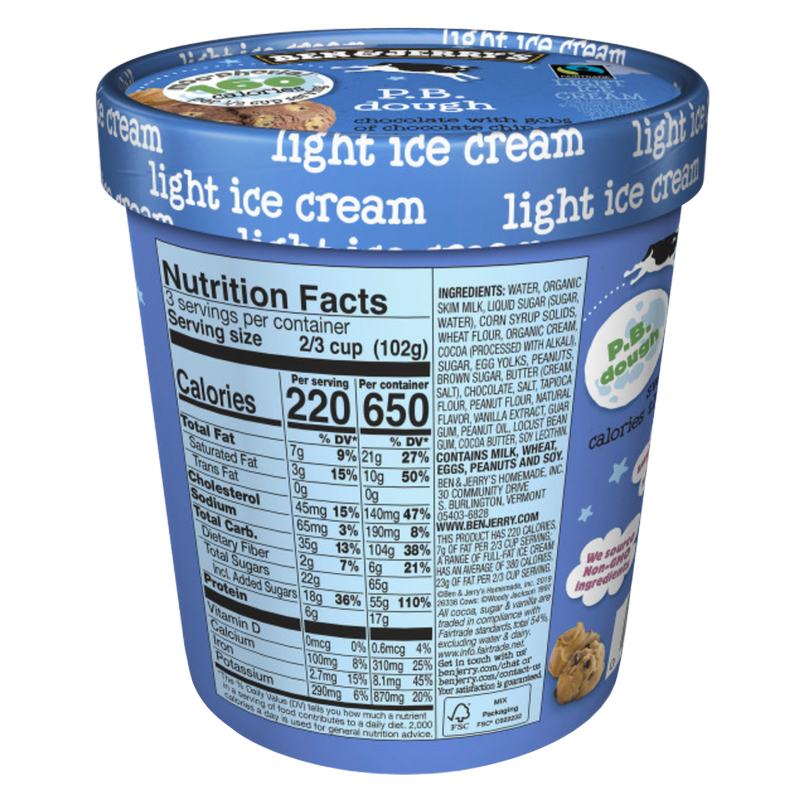 Ben & Jerry's Moo-Phoria P.B. Dough Pint